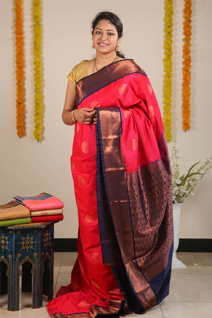 Shri - Dark Pink - The Pallu Shop