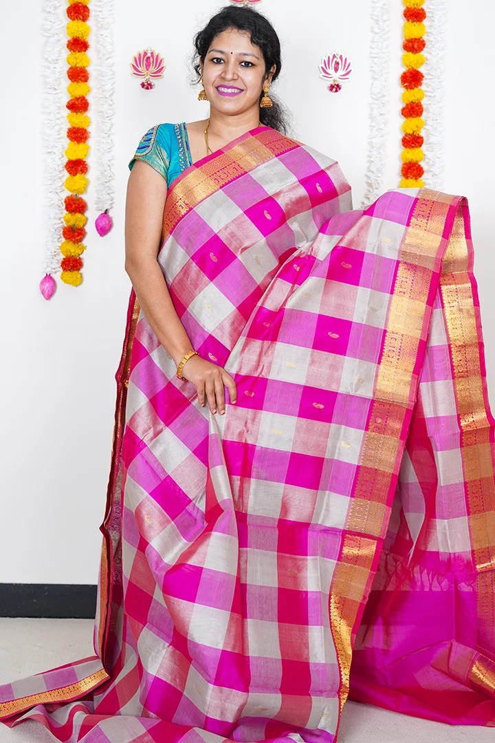 Palum Pazhamum Kattam Kanjivaram Pure Zari Saree Kedharam | silk saree -  The Indian Motif – THE INDIAN MOTIF